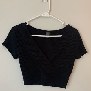 Black Cropped Top